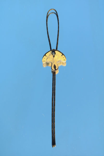 SR31 Light Blue Eye, Green Moth Bolo Tie - Image 2